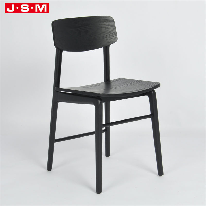 Nordic Wooden Black Outdoor Restaurant Dinning Room Dining Chairs