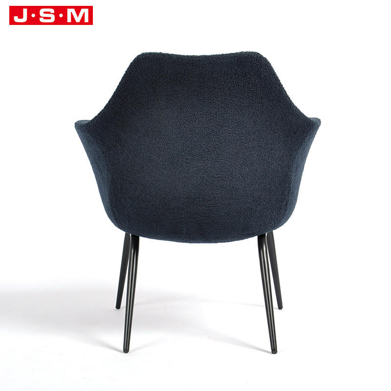 New Design Retro Cafe Wood Work Lounge Dark Blue Demure Coffee Armchair