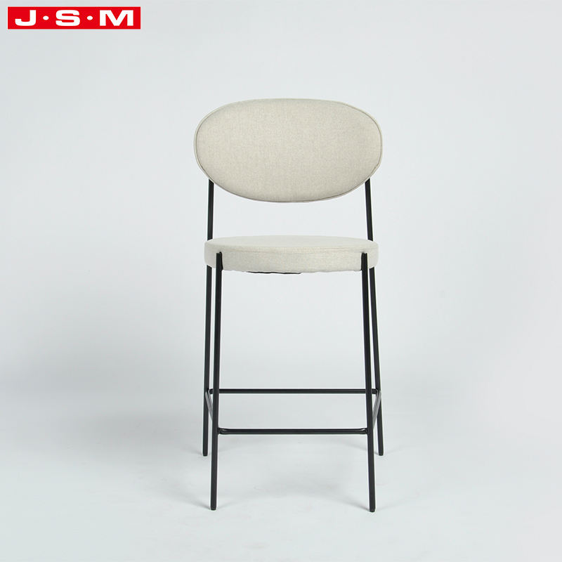 Nordic Home Wood Grey Wooden PU Metal Base Bar Furniture Sports Restaurant Stool Bar Chair