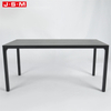 Minimalist Large Coffee 8 Seated Solid Wooden Legs Square Dining Room Table
