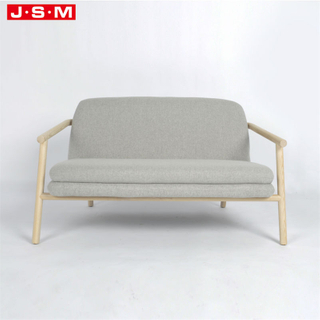 Modern Restaurant Living Room Italian Fabric Furniture Leather 2 Seater Sofa Set