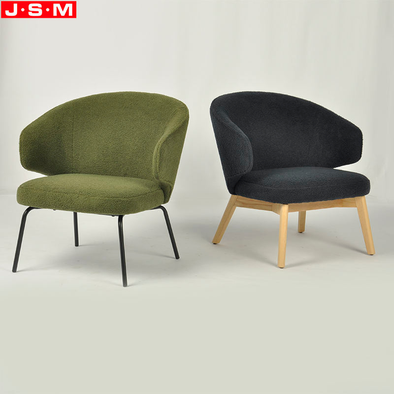 Luxury Leisure Chair For Living Room Modern Wooden Frame Waiting Chair