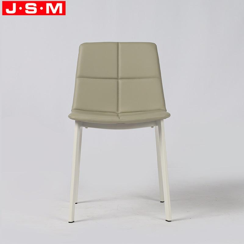 Modern Design Upholstered Fabric Not Armrest Dining Chair With Backrest