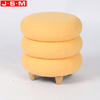 Storage Stool Home Living Room Outdoor Wood Round Large Ottoman Stool