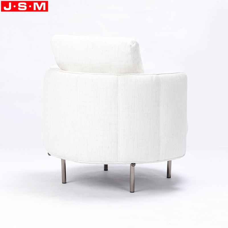 Outdoor Garden Armchair Wooden Frame With Foam And Fabric Furniture Armchair