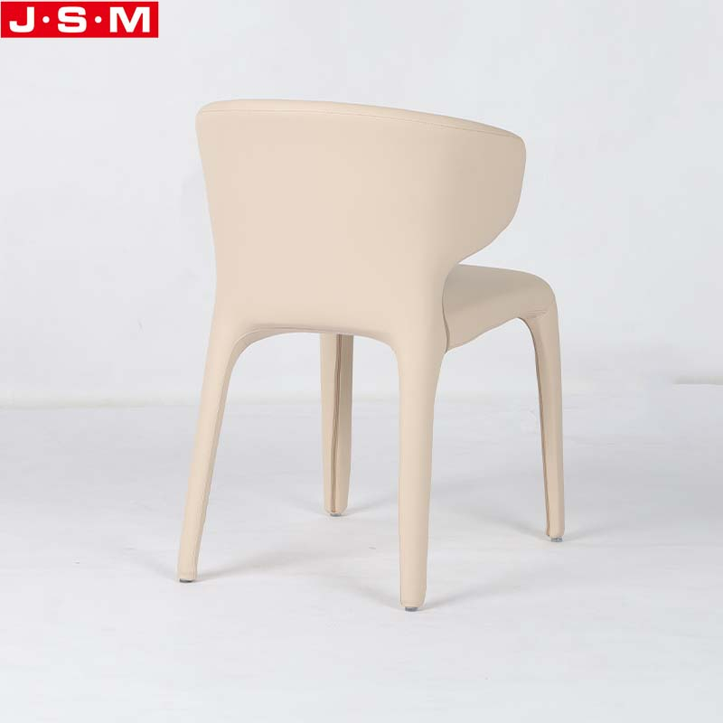 Dining Chairs Ash Frame Pu Fabric Upholstery Seat Pad Wooden Frame with Foam And Upholstery